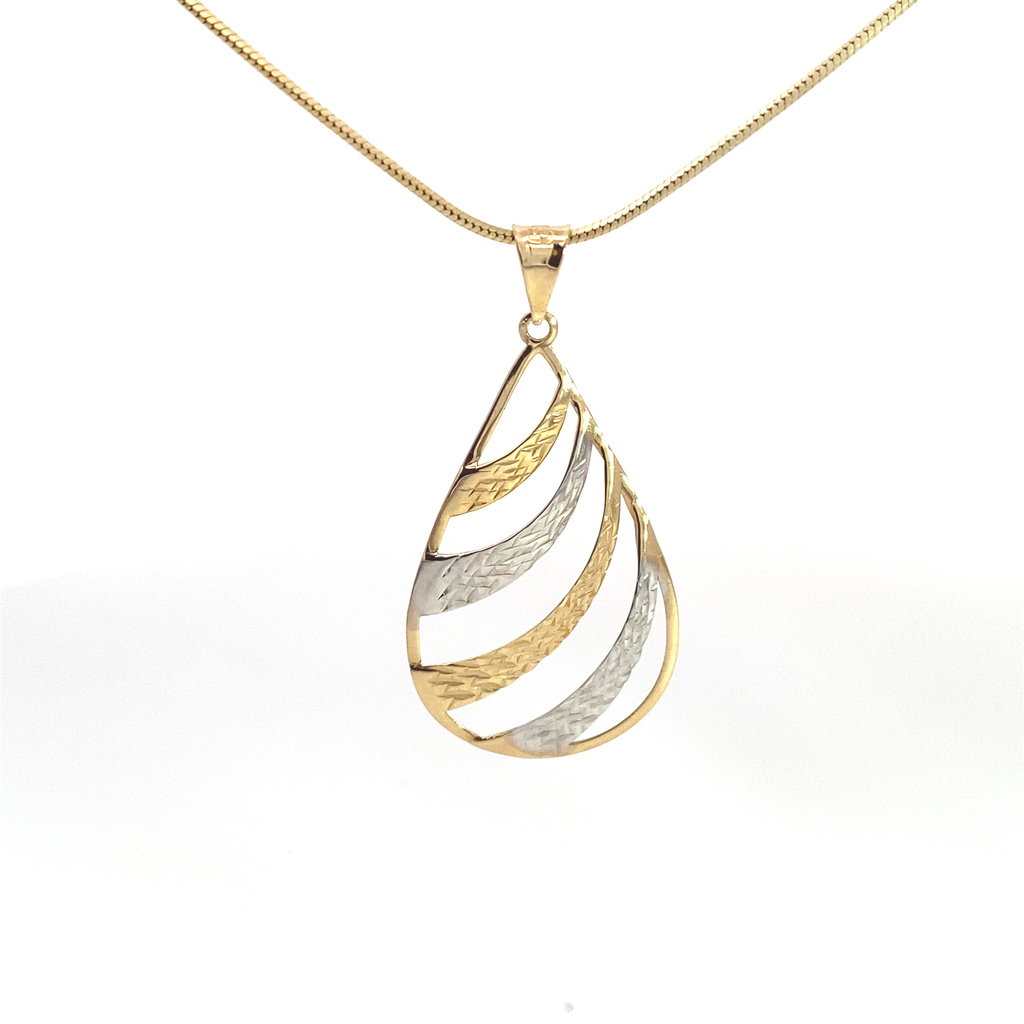 Žluté zlato přívěsek KAPKA